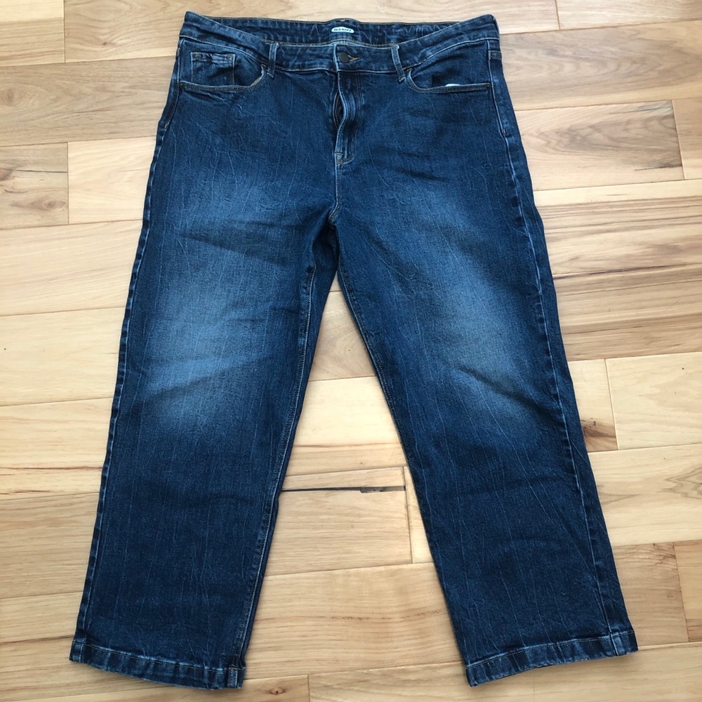 Hi rise wide leg jeans